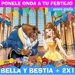Kit Imprimible La Bella Y La Bestia Editable