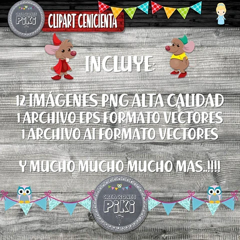 Pack Imágenes Hd Clipart Cenicienta + Vectores + Regalo