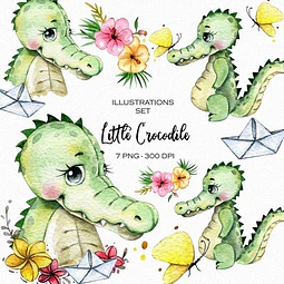 Cliparts Imagenes Png Cocodrilos Acuarela Is22