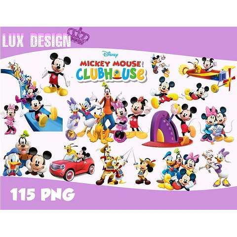 Bundle 115 Cliparts Imagenes Png Mickey Mouse Club House B4