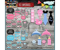 Kit Imprimible Photo Props Baby Shower El Mas Completo