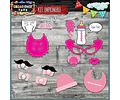 Kit Imprimible Photo Props Baby Shower El Mas Completo
