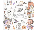 Papeles E Imagenes Cliparts Png Digitales Halloween Acuarela