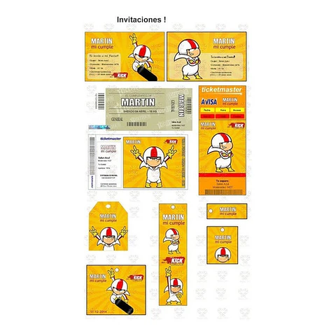 Kit Imprimible Kick Buttowski Editable
