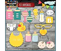 Kit Imprimible Photo Props Baby Shower El Mas Completo