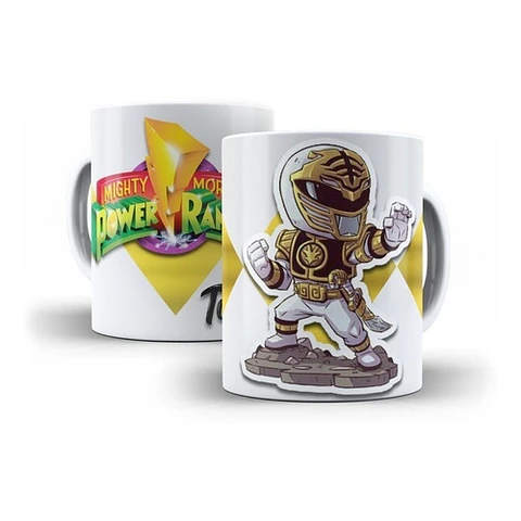 Kit Diseños Plantillas Tazas Power Rangers Sublimación