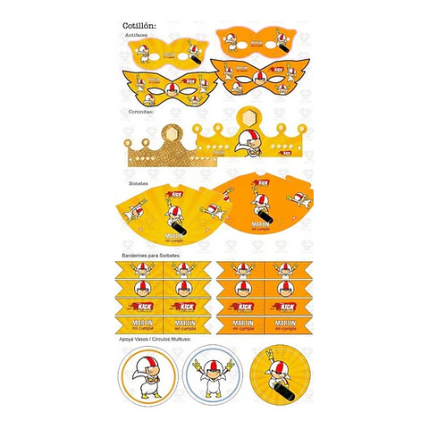 Kit Imprimible Kick Buttowski Editable