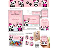 Kit Imprimible Osito Panda Editable