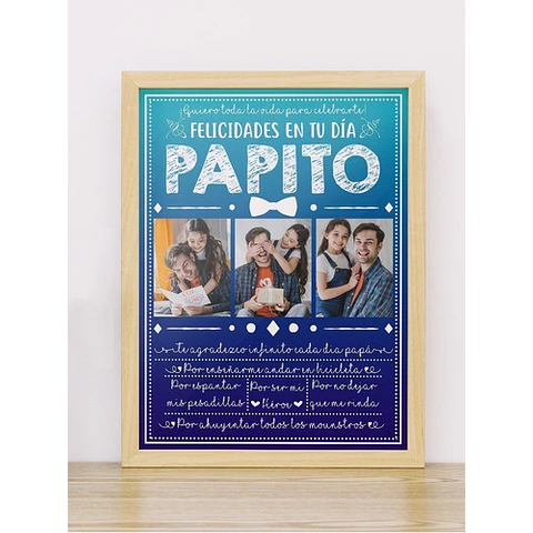 Plantillas Para Cuadros Día Del Padre / Editables Psd