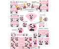 Kit Imprimible Osito Panda Editable