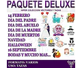 Vectores Plantillas Leyendas Frases Dias Especiales Regalos