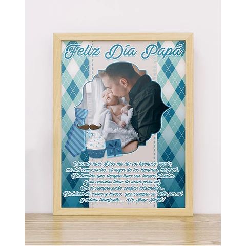 Plantillas Para Cuadros Día Del Padre / Editables Psd