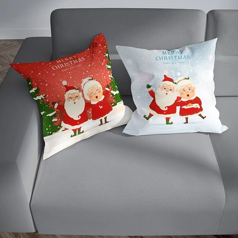 Plantillas Diseños Para Cojines Navidad Sublimación M6