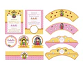 Kit Imprimible Virgencitas Porfis Comunión Bautismo Editable