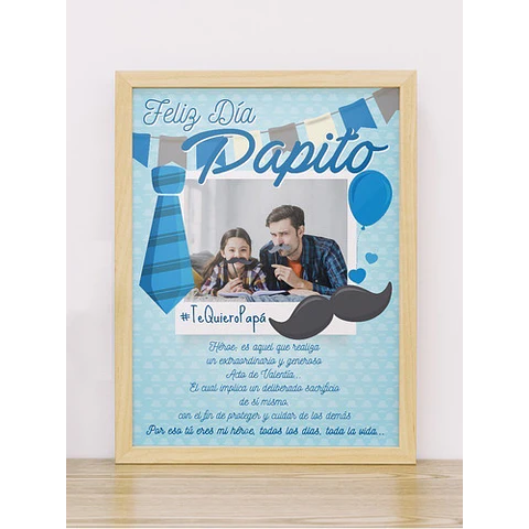 Plantillas Para Cuadros Día Del Padre / Editables Psd