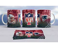 Plantillas Sublimación Tazas - Nfl Fútbol Americano