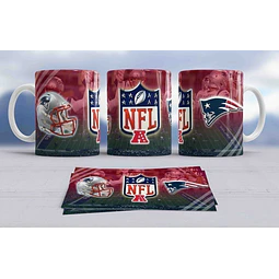 Plantillas Sublimación Tazas - Nfl Fútbol Americano