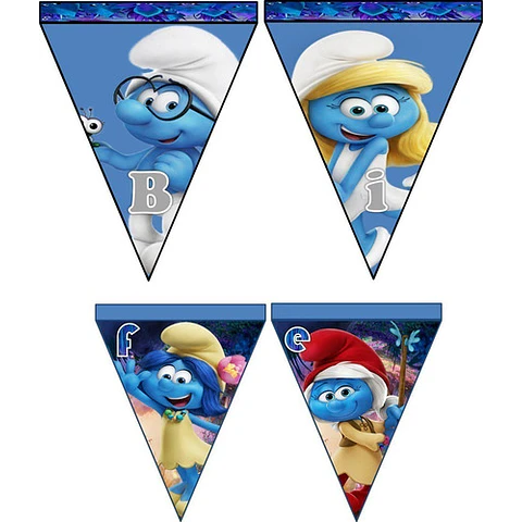 Kit Imprimible Candy Bar Los Pitufos El Mas Completo