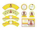 Kit Imprimible Virgencitas Porfis Comunión Bautismo Editable
