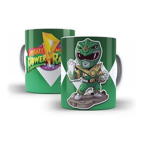 Kit Diseños Plantillas Tazas Power Rangers Sublimación