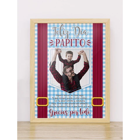 Plantillas Para Cuadros Día Del Padre / Editables Psd