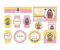 Kit Imprimible Virgencitas Porfis Comunión Bautismo Editable