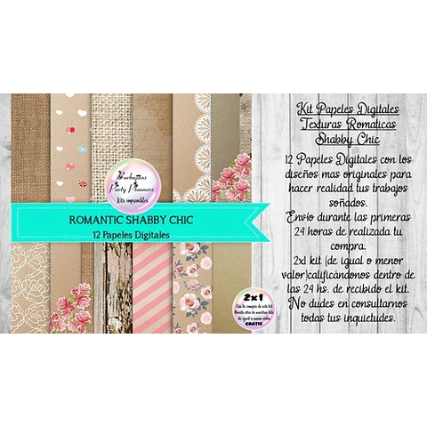 Papeles Digitales Texturas Románticas Shabby Chic Arpillera