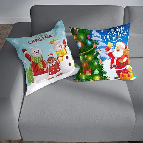 Plantillas Diseños Para Cojines Navidad Sublimación M6