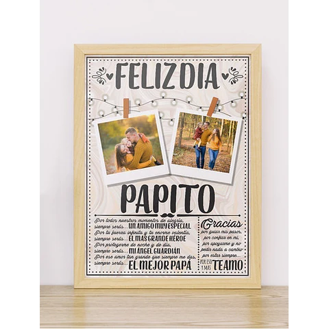 Plantillas Para Cuadros Día Del Padre / Editables Psd