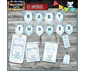 Kit Imprimible Candy Bar Baby Shower Elefante Bebe Nene Full