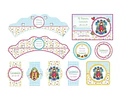 Kit Imprimible Virgencitas Porfis Comunión Bautismo Editable