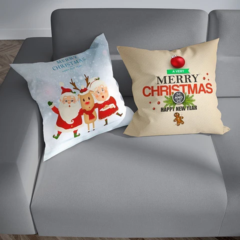 Plantillas Diseños Para Cojines Navidad Sublimación M6