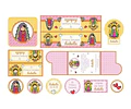 Kit Imprimible Virgencitas Porfis Comunión Bautismo Editable