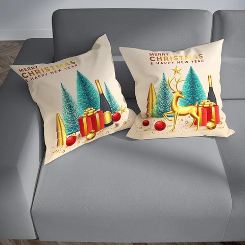 Plantillas Diseños Para Cojines Navidad Sublimación M6