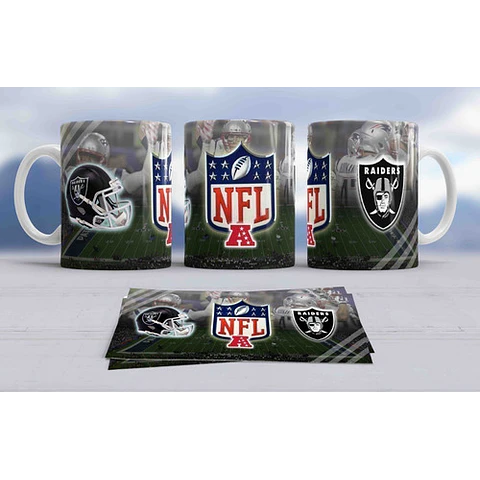 Plantillas Sublimación Tazas - Nfl Fútbol Americano
