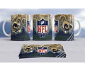 Plantillas Sublimación Tazas - Nfl Fútbol Americano