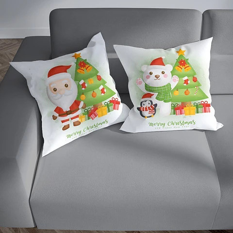 Plantillas Diseños Para Cojines Navidad Sublimación M6