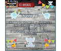 Kit Imprimible Candy Bar Baby Shower Elefante Bebe Nene Full