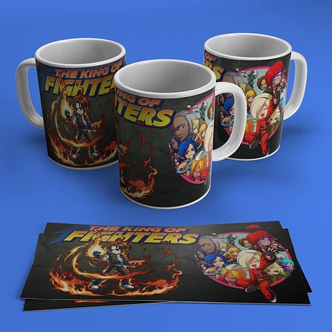 Kit Diseños Plantillas Tazas King Fighters Chibi Sublimación