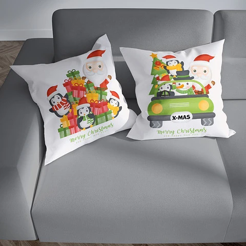 Plantillas Diseños Para Cojines Navidad Sublimación M6