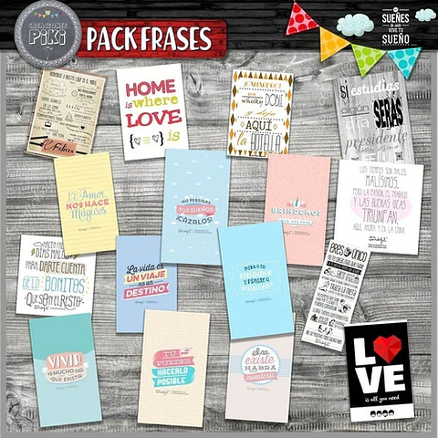 Pack Frases Ilumina Tus Dias Amor Infantiles El Mas Completo