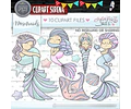 Pack Imágenes Hd Clipart Mar Tierna Sirena Sirenita Caperuza