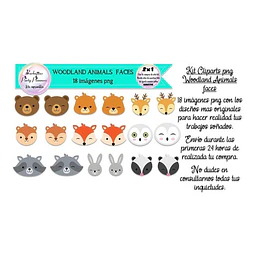 Cliparts Woodland Animals Faces Caritas Animales Del Bosque