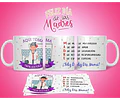 Diseños Plantillas Para Tazas Día De La Madre Sublimación M3