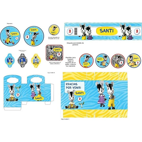 Kit Imprimible Candy Bar Zou El Mas Completo