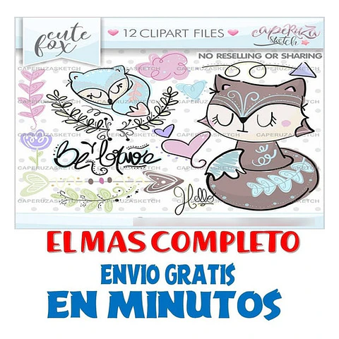 Pack Imágenes Hd Clipart Zorrito Zorro Bosque Caperuza