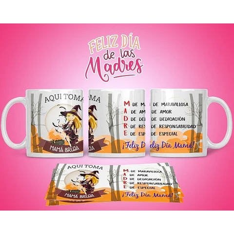 Diseños Plantillas Para Tazas Día De La Madre Sublimación M3