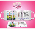 Diseños Plantillas Para Tazas Día De La Madre Sublimación M3