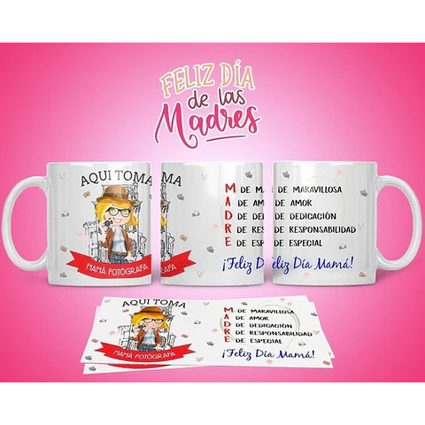 Diseños Plantillas Para Tazas Día De La Madre Sublimación M3