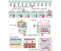 Kit Imprimible Llamas Y Cactus Llamita Editable